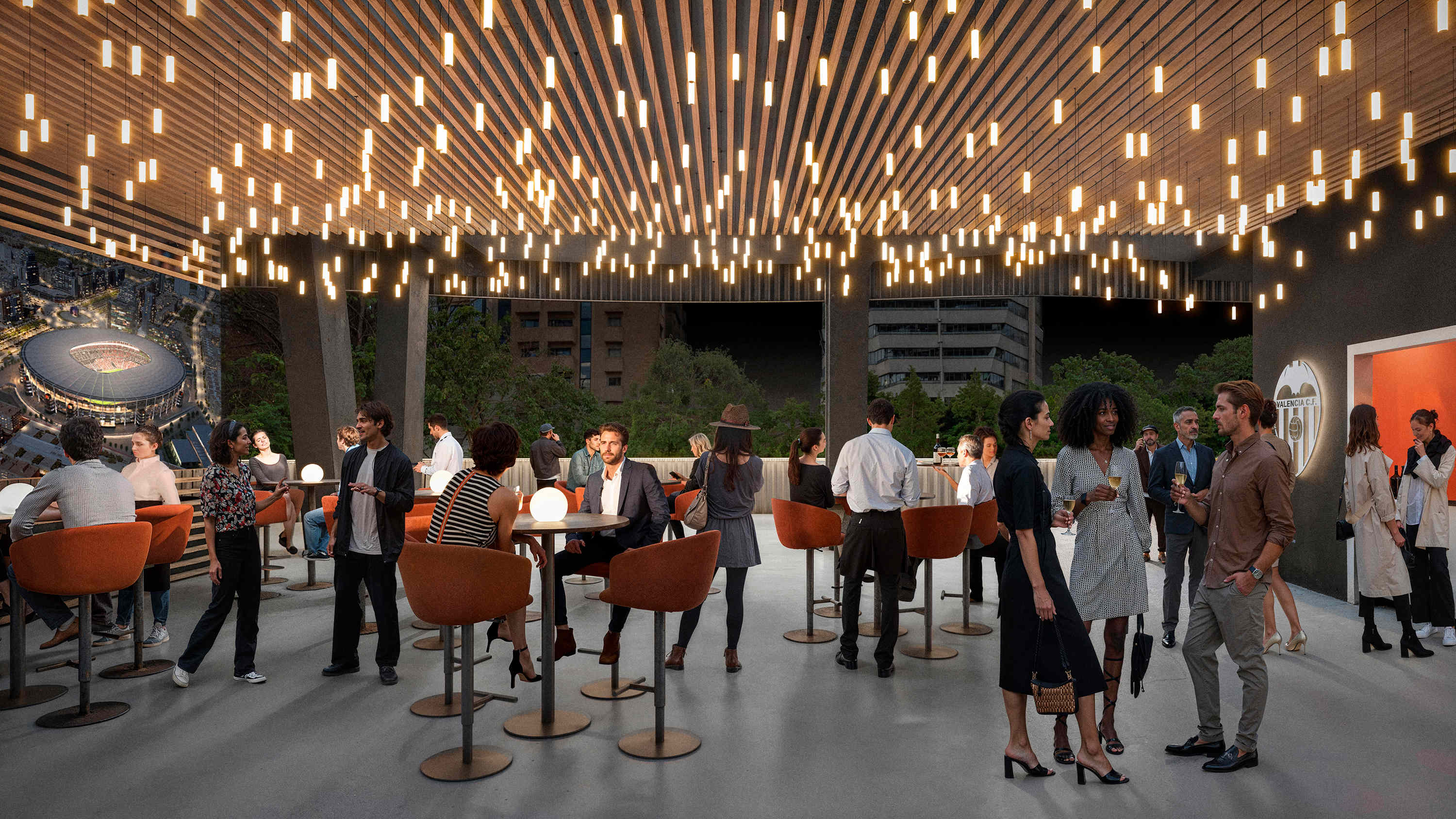 Zona de Hospitality del Nou Mestalla